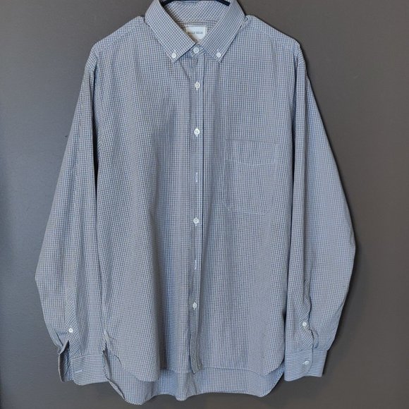 Billy Reid SLIM CUT Plaid Long Sleeve Button Down SIZE LARGE - Picture 4 of 4